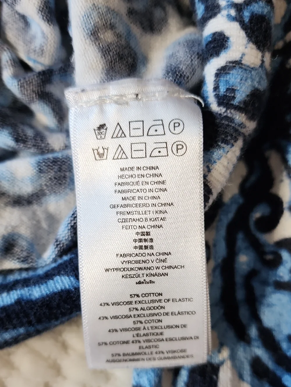 Michael Michael Kors Long Sleeve Paisley Print Swester